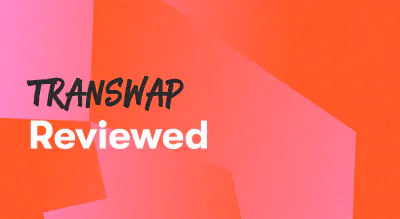 A background with a text titled "Transwap Reviewed"