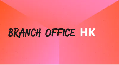 A background with a text titled "Branch Office Hong Kong"