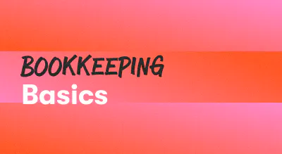 A background with a text titled "Bookkeeping Basics"