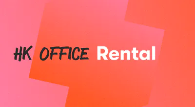 A background with a text titled "Hong Kong Office Rental"