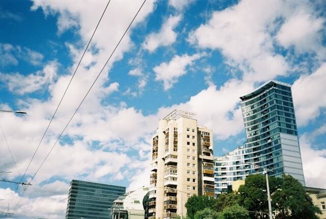 An image of buildings in Lithunia