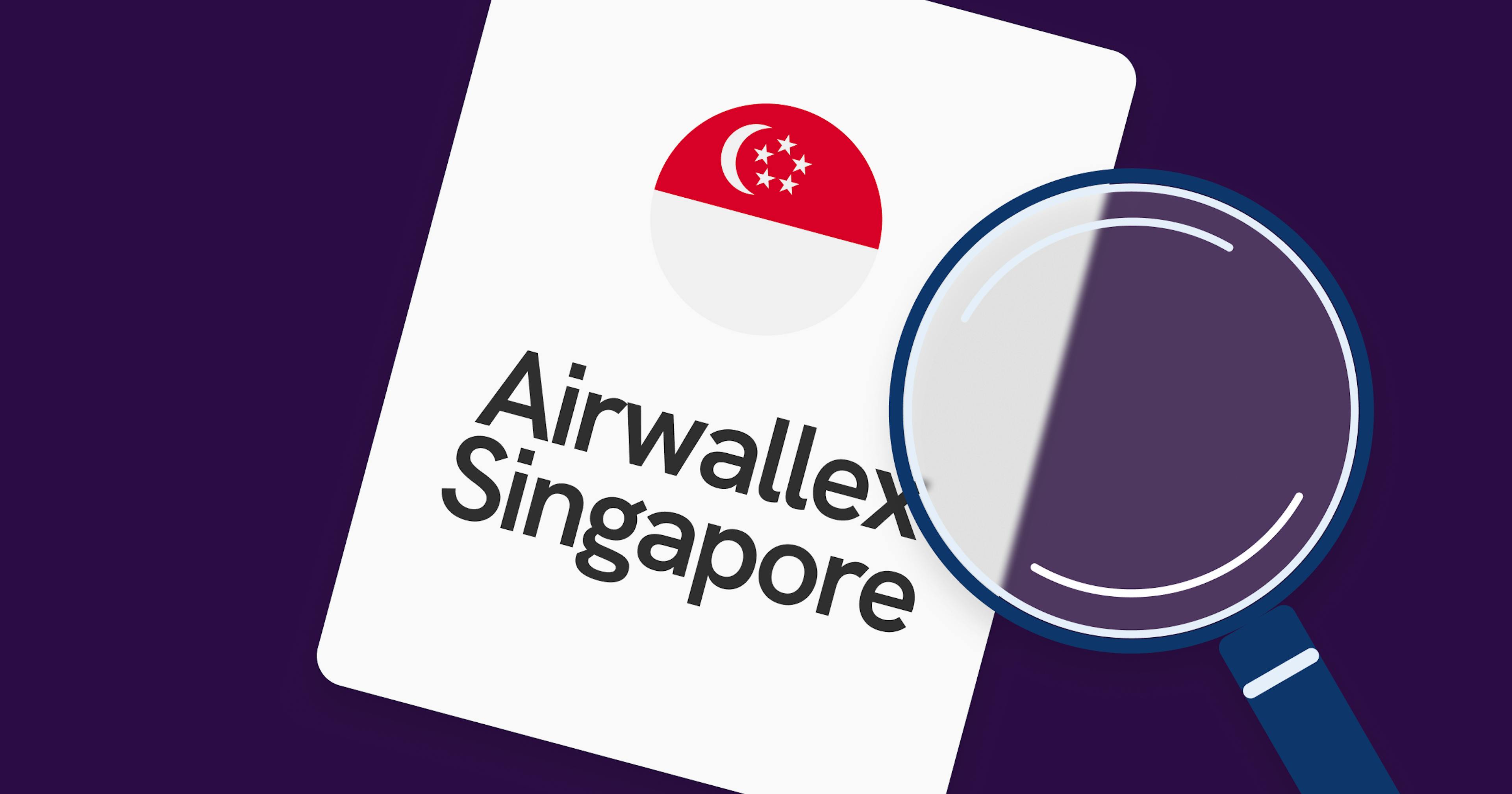 illustration of airwallex singapore and singapore flag