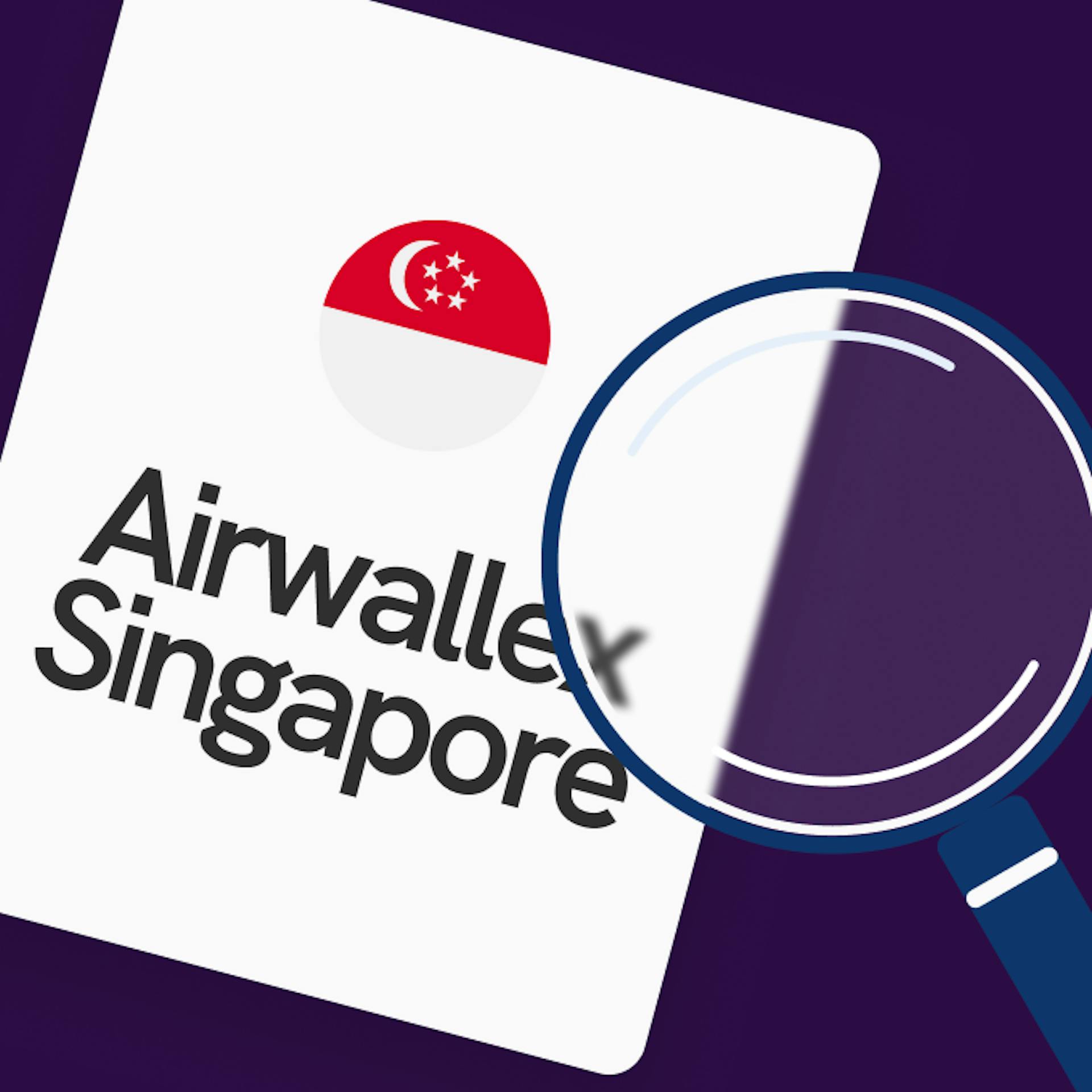 illustration of airwallex singapore and singapore flag