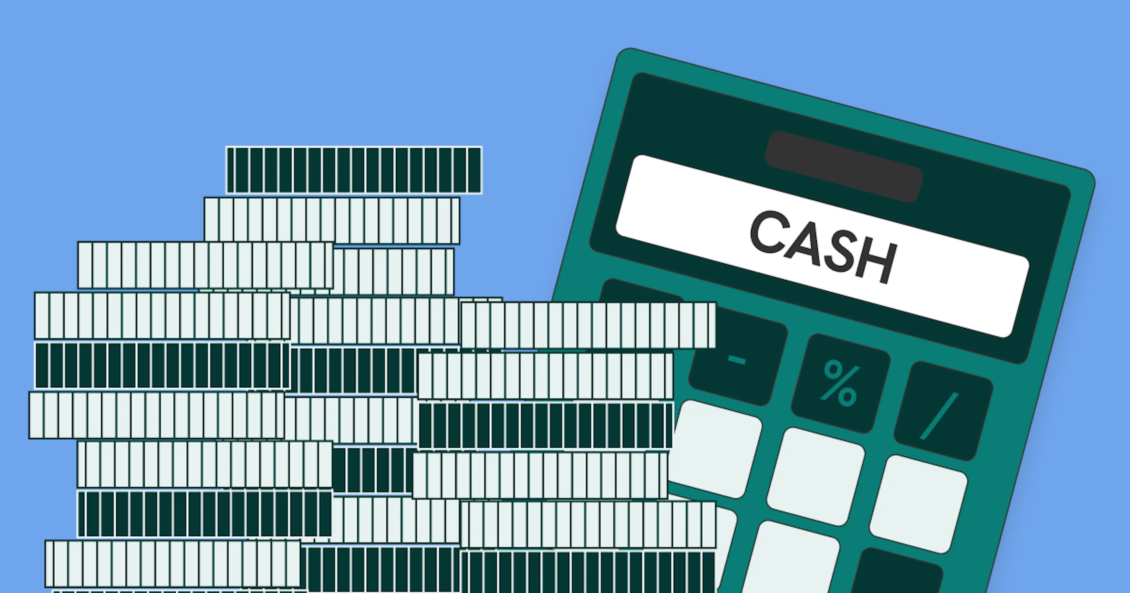 An illustration of a process of managing cash