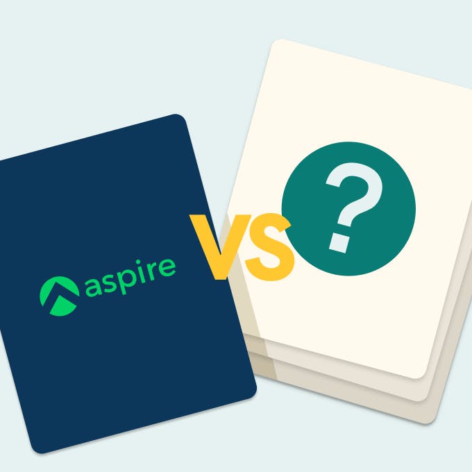 Cards comparing Aspire App to its alternatives