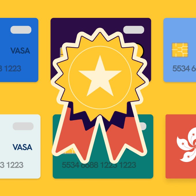 An illustration of top 5 credit cards in Hong Kong