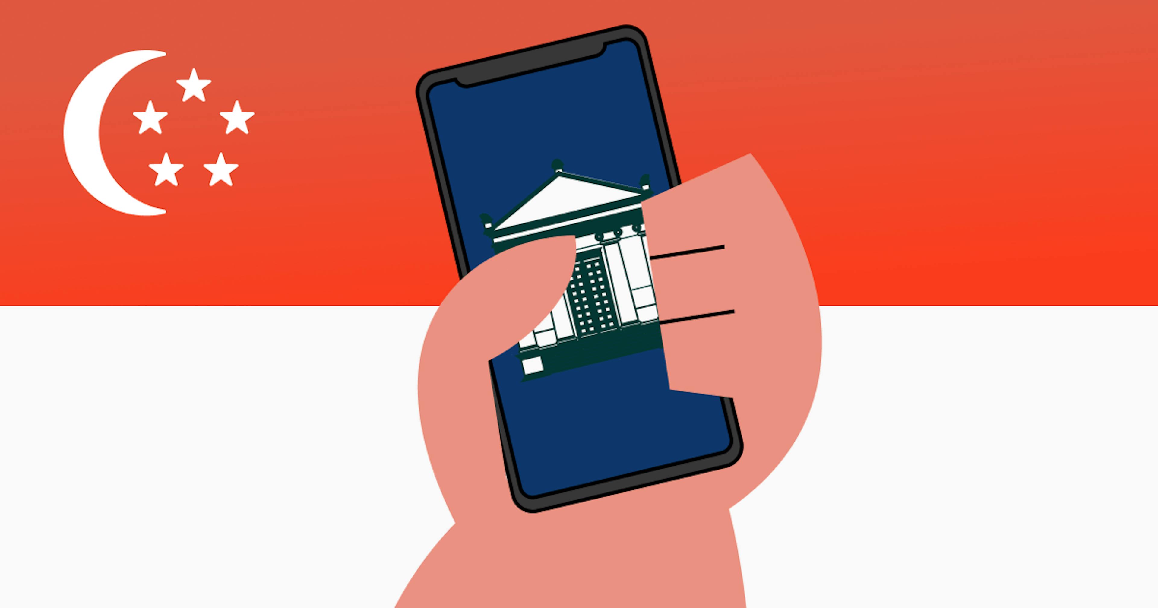 an image to describe digital banking in singapore
