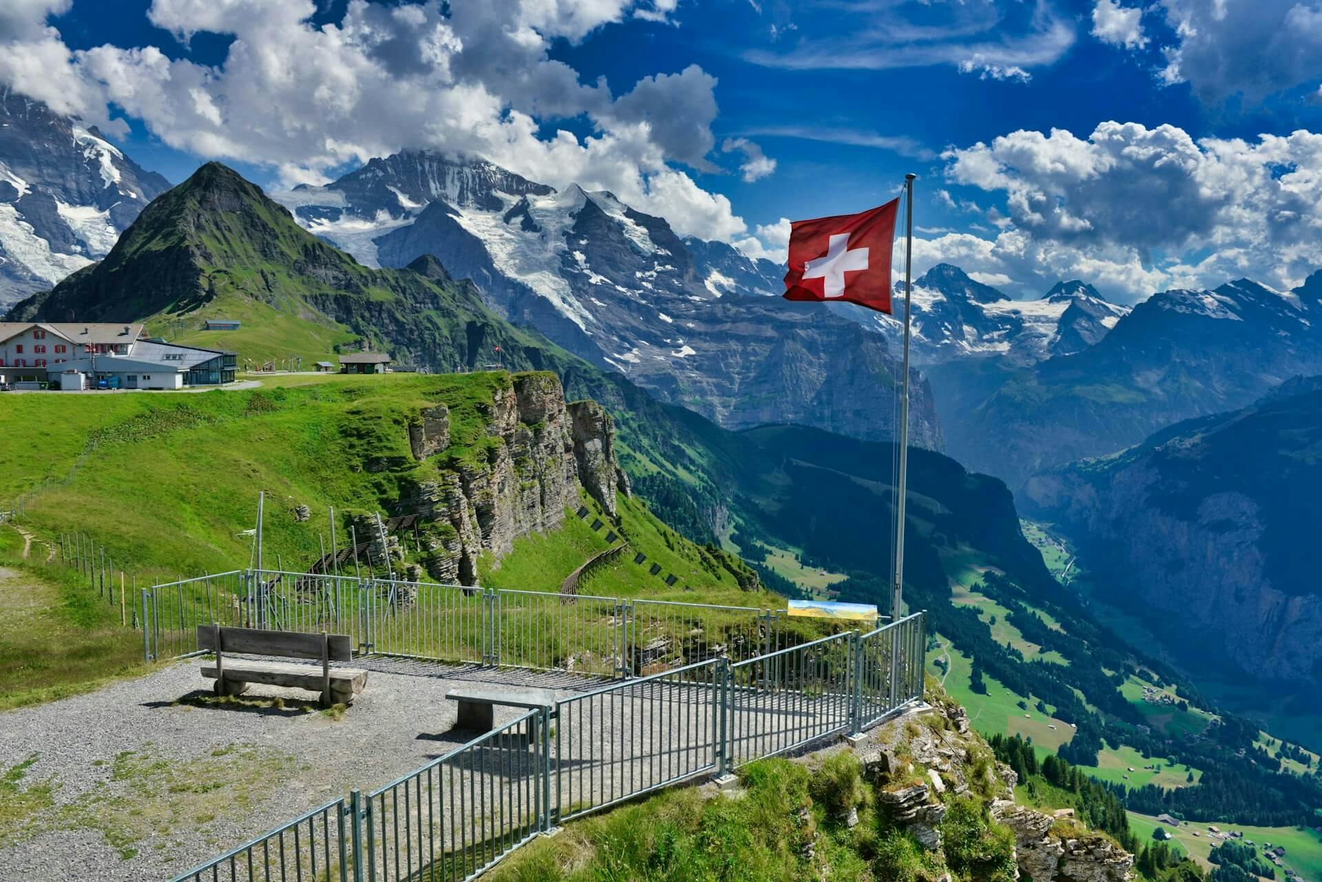 Mountain landscape in Switzlerland