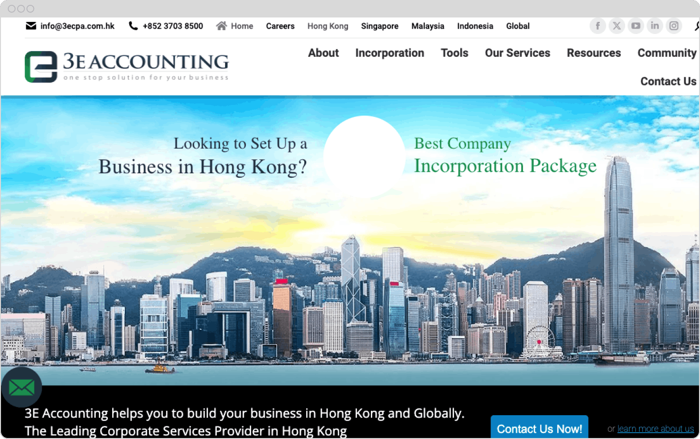 screenshot of 3e accounting platform