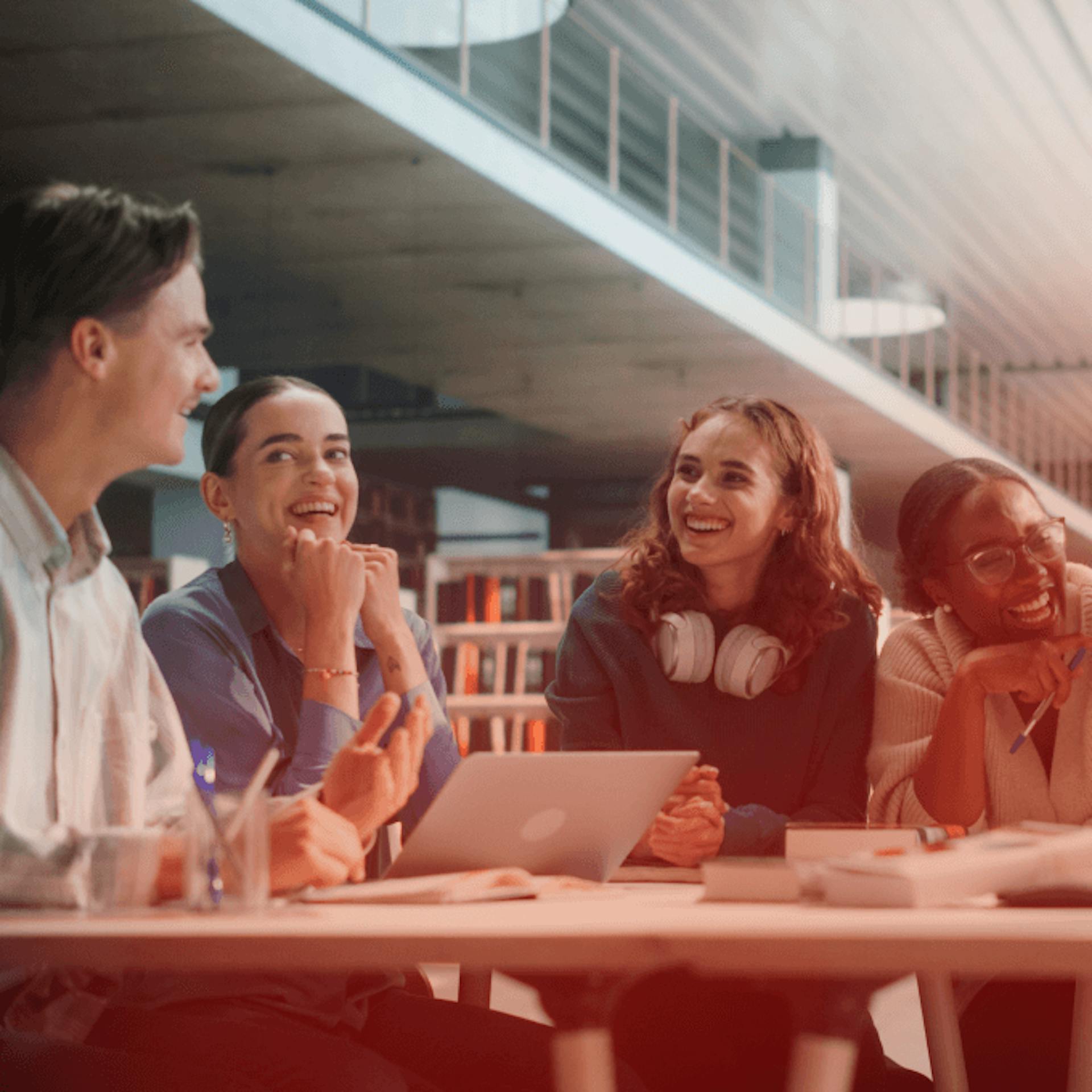 A team of entrepreneurs collaborating