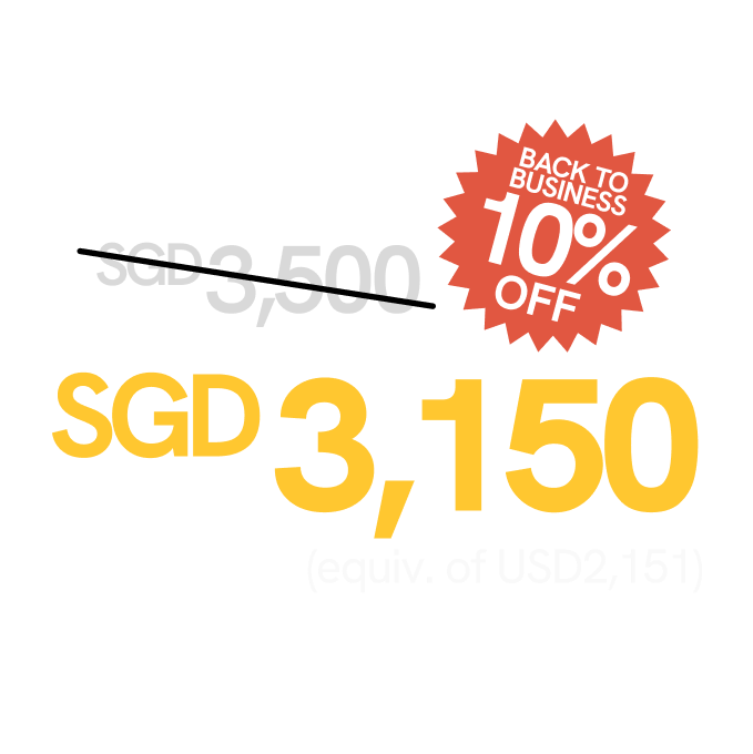 Back to business promotion for company creation services in Singapore