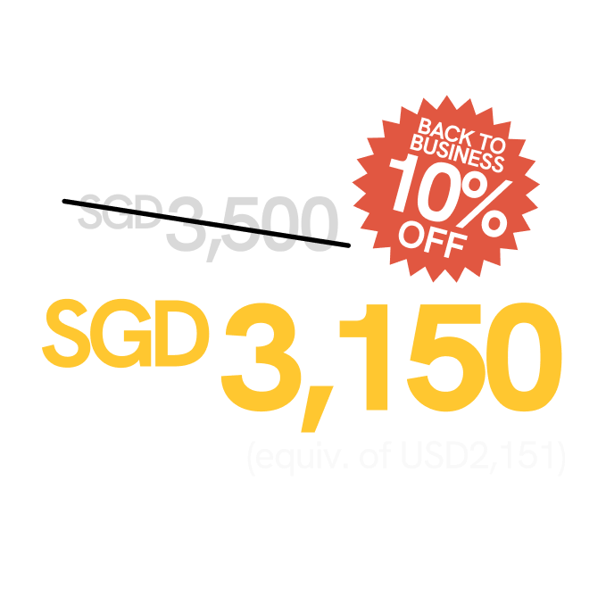 Back to business promotion for company creation services in Singapore