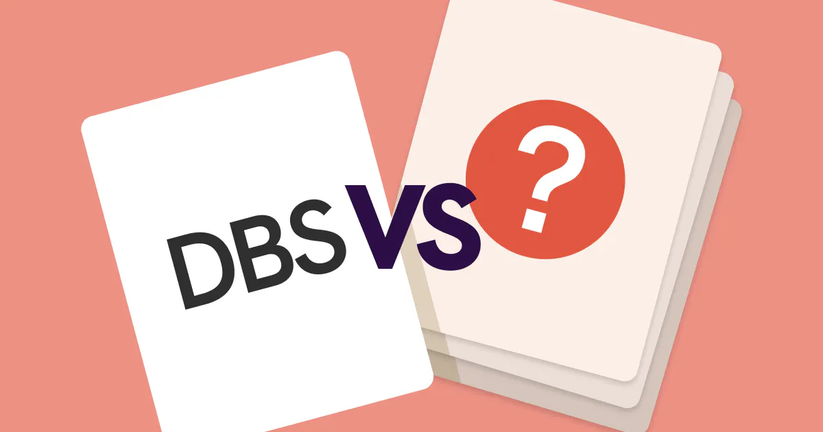 A card of DBS being compared to alternatives