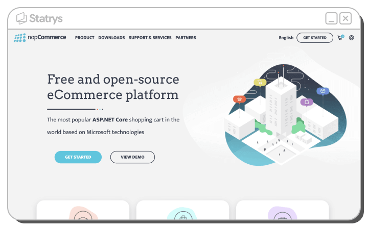 A screenshot of NopCommerce