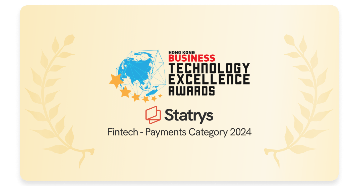 HKB Technology Excellence Award in Fintech Category awarded to Statrys