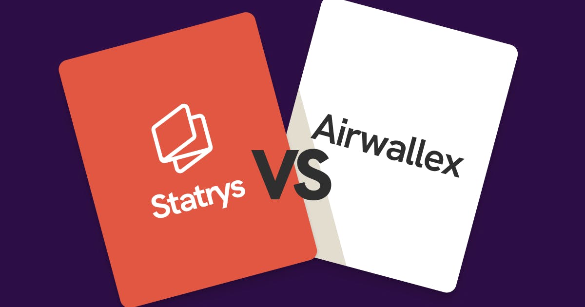 Two cards comparing Statrys and Airwallex
