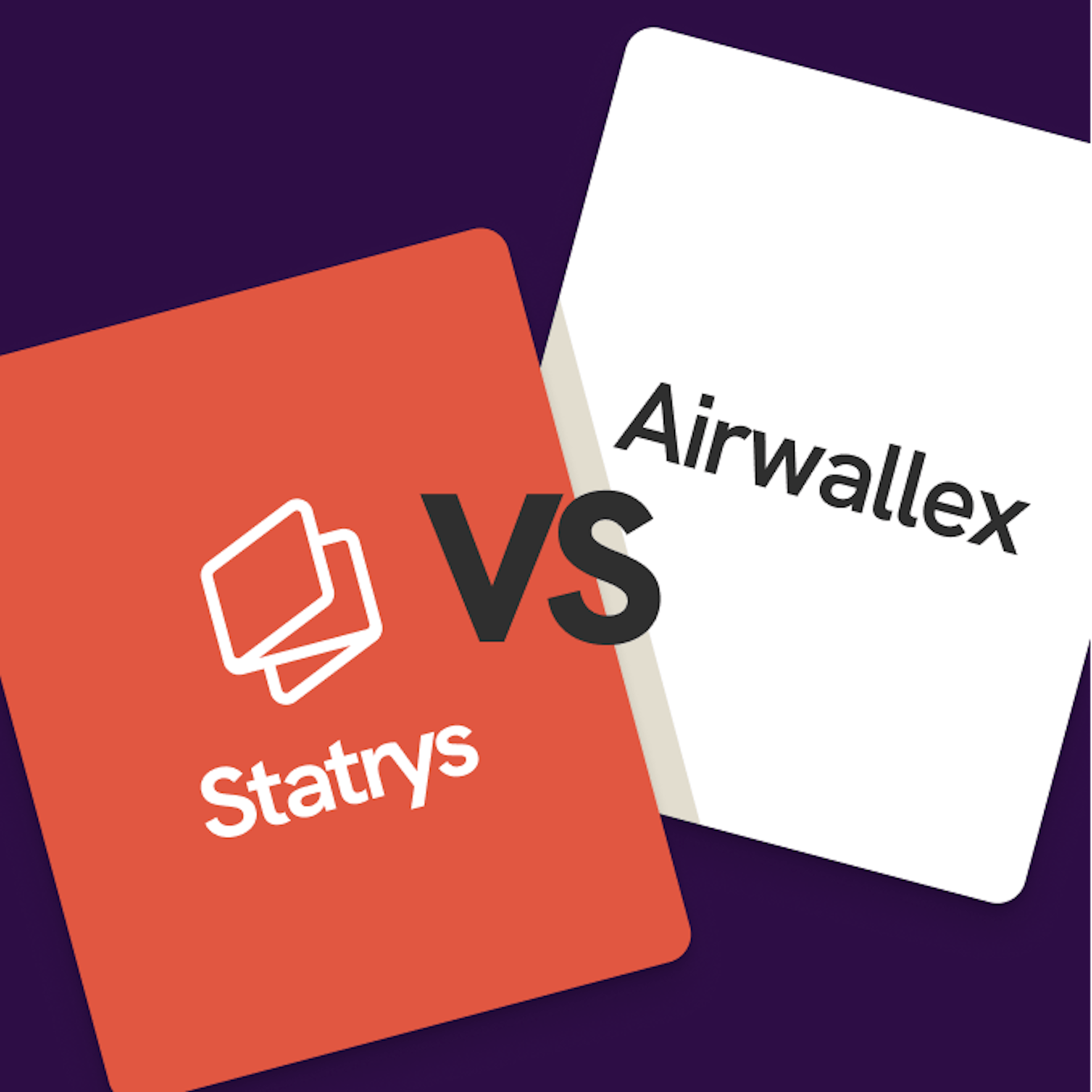 Two cards comparing Statrys and Airwallex