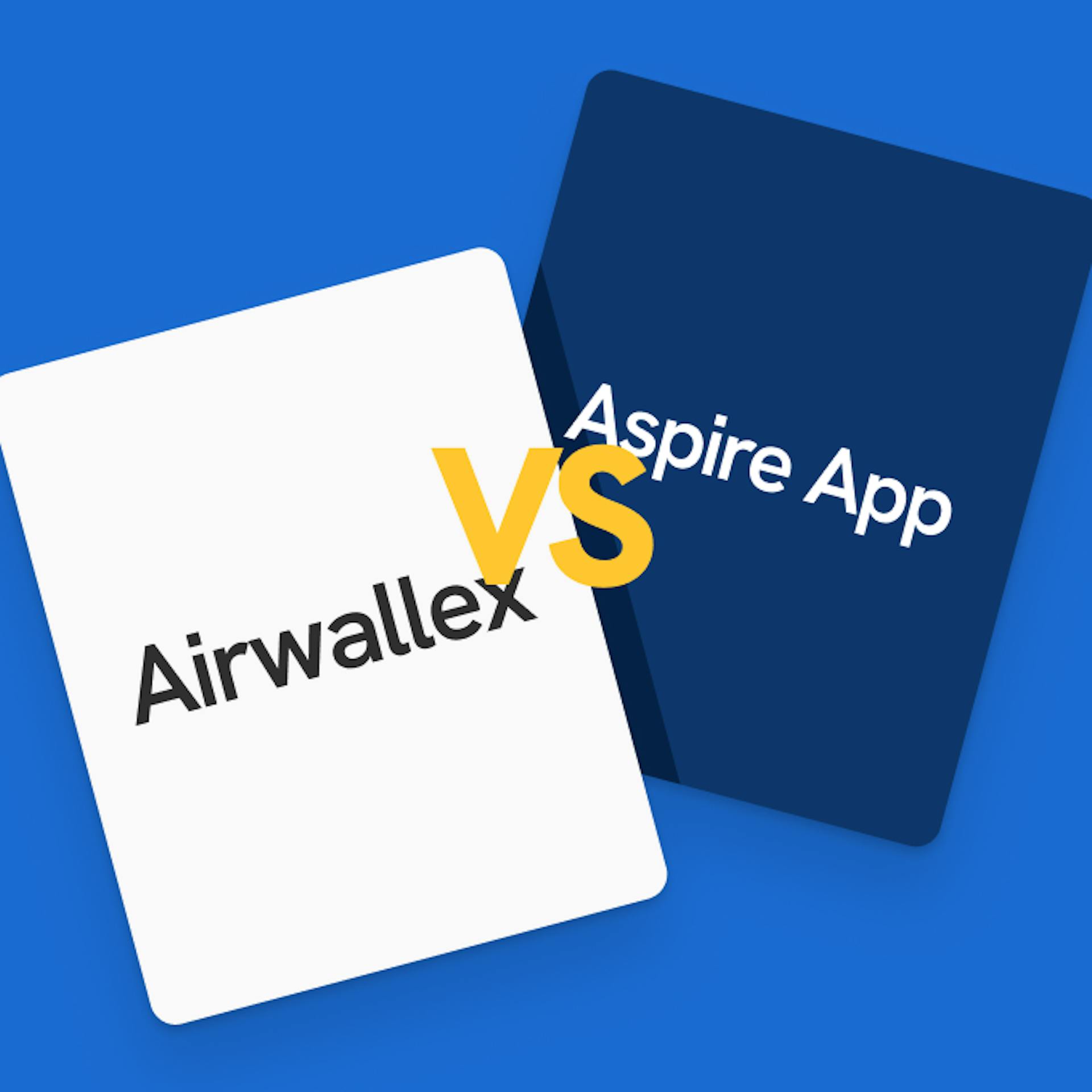 Two cards comparing Airwallex and Aspire App