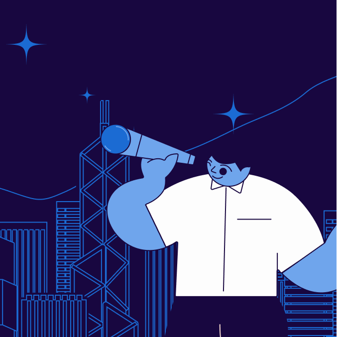 A Statrys boy using a telescope looking beyond