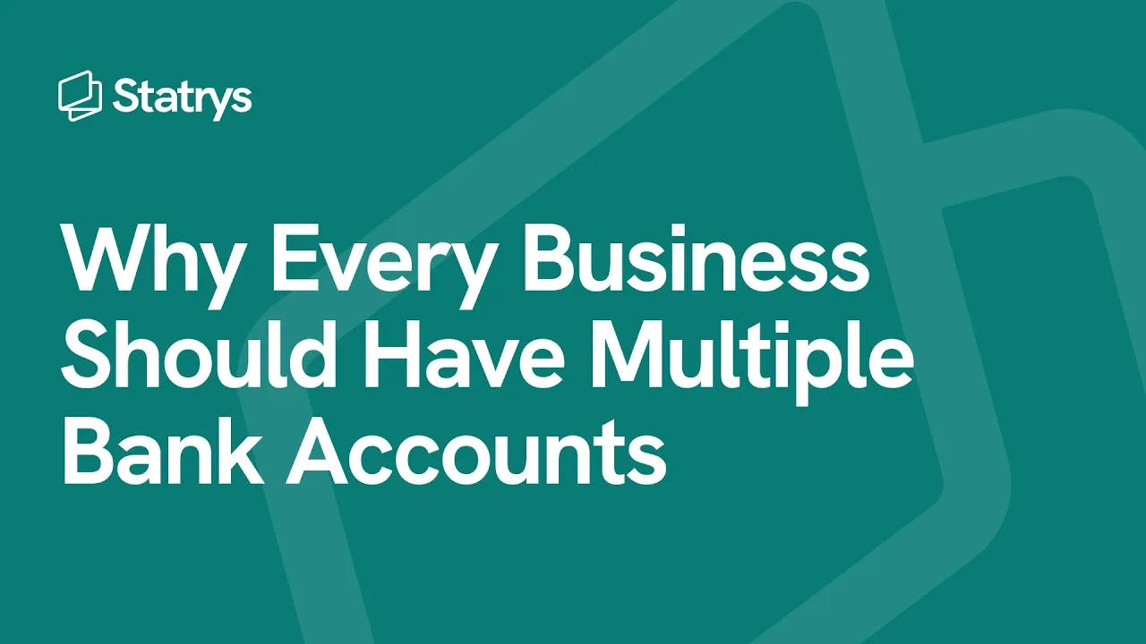 Why every business should have multiple bank accounts and statrys logo thumbnail for video