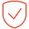 An icon of a shield with a checkmark