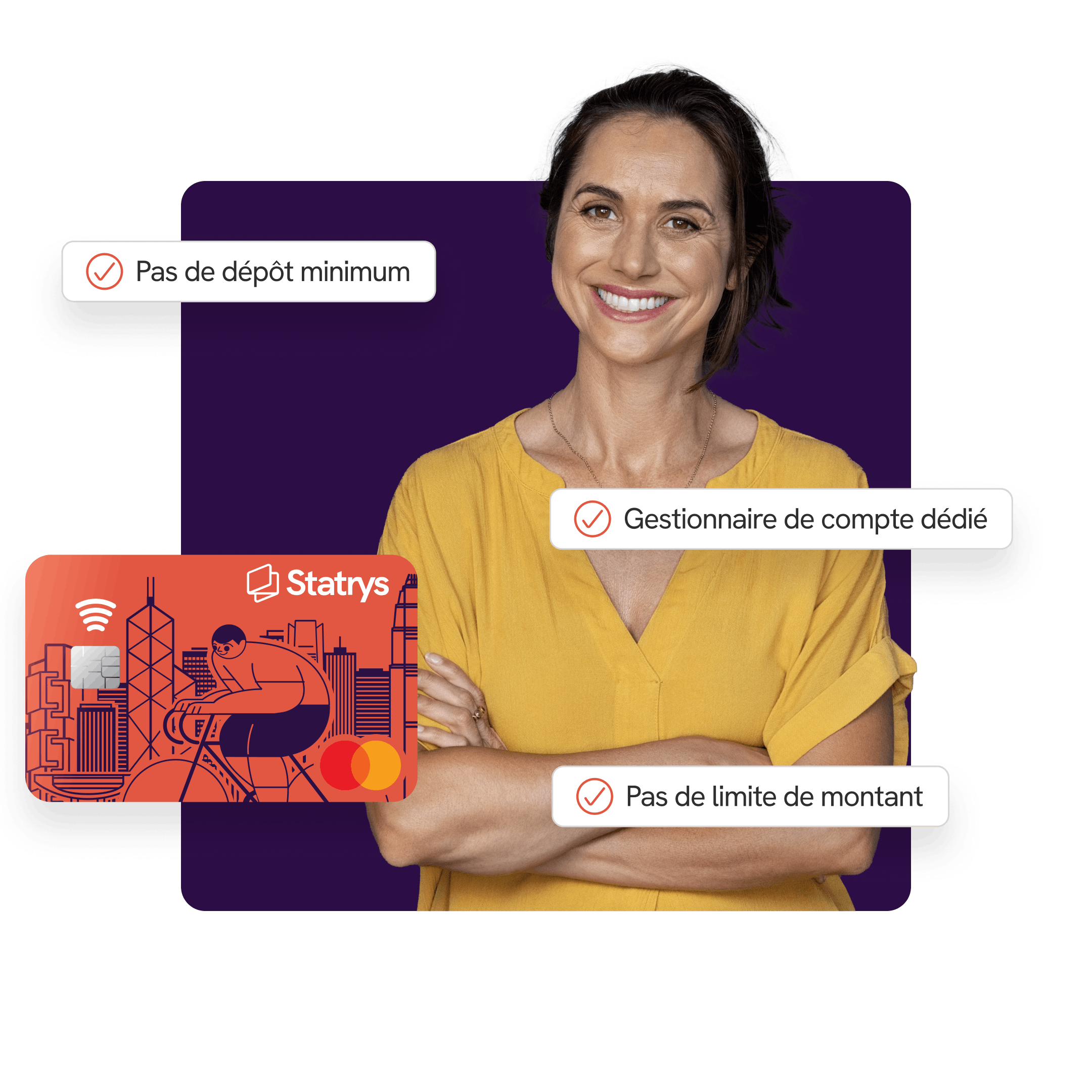 woman hero section compte professionel