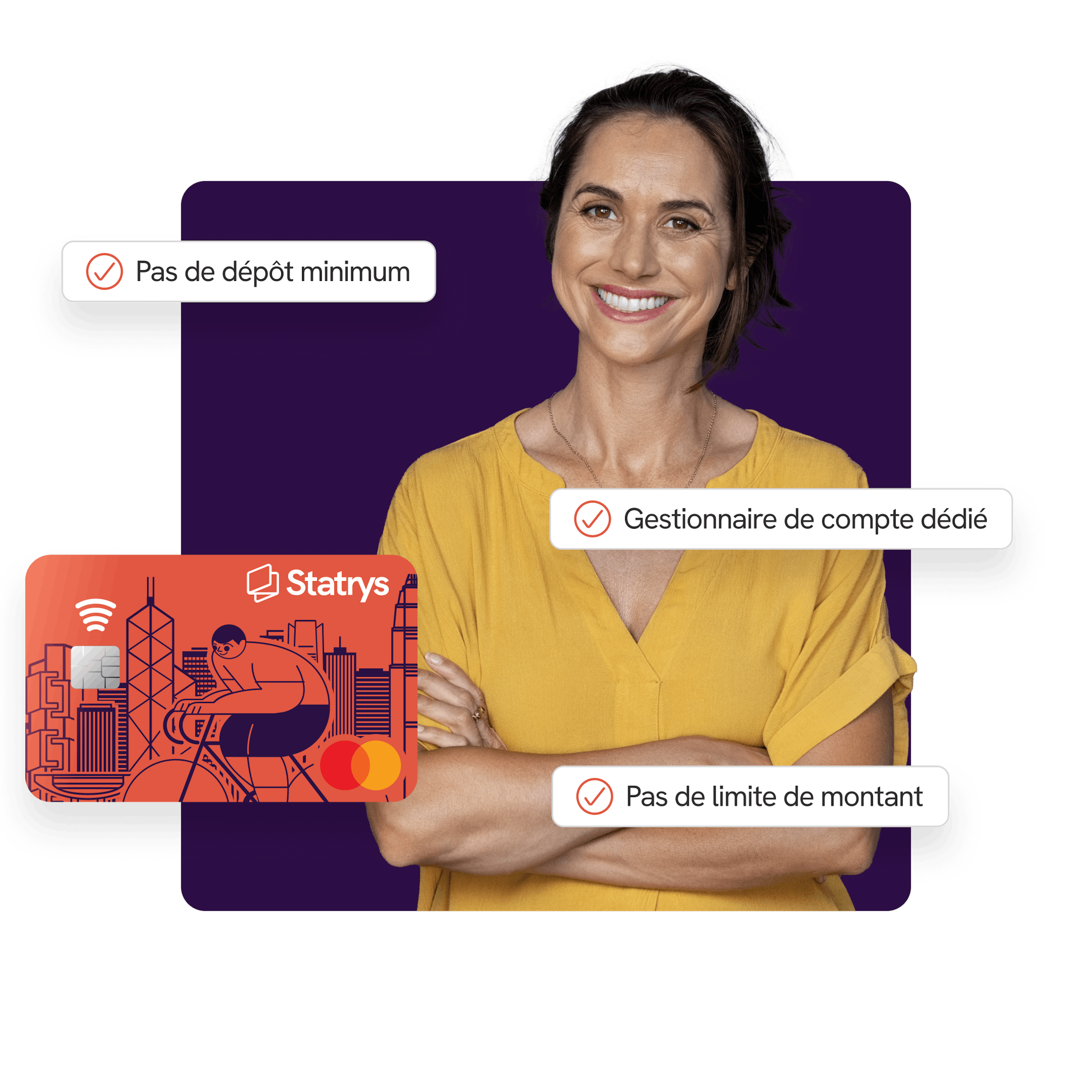woman hero section compte professionel