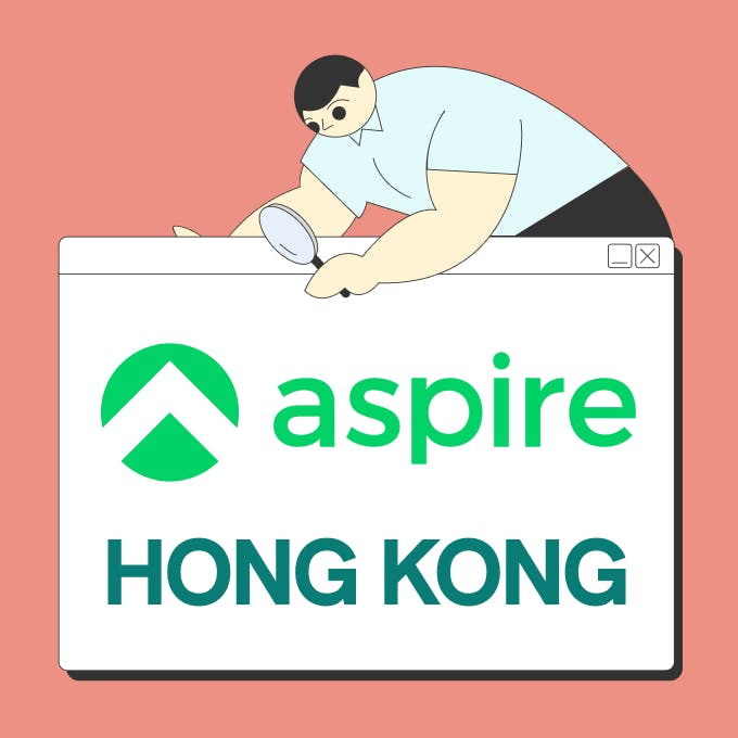 illustration of a person placing a sign featuring the Aspire Hong Kong logo