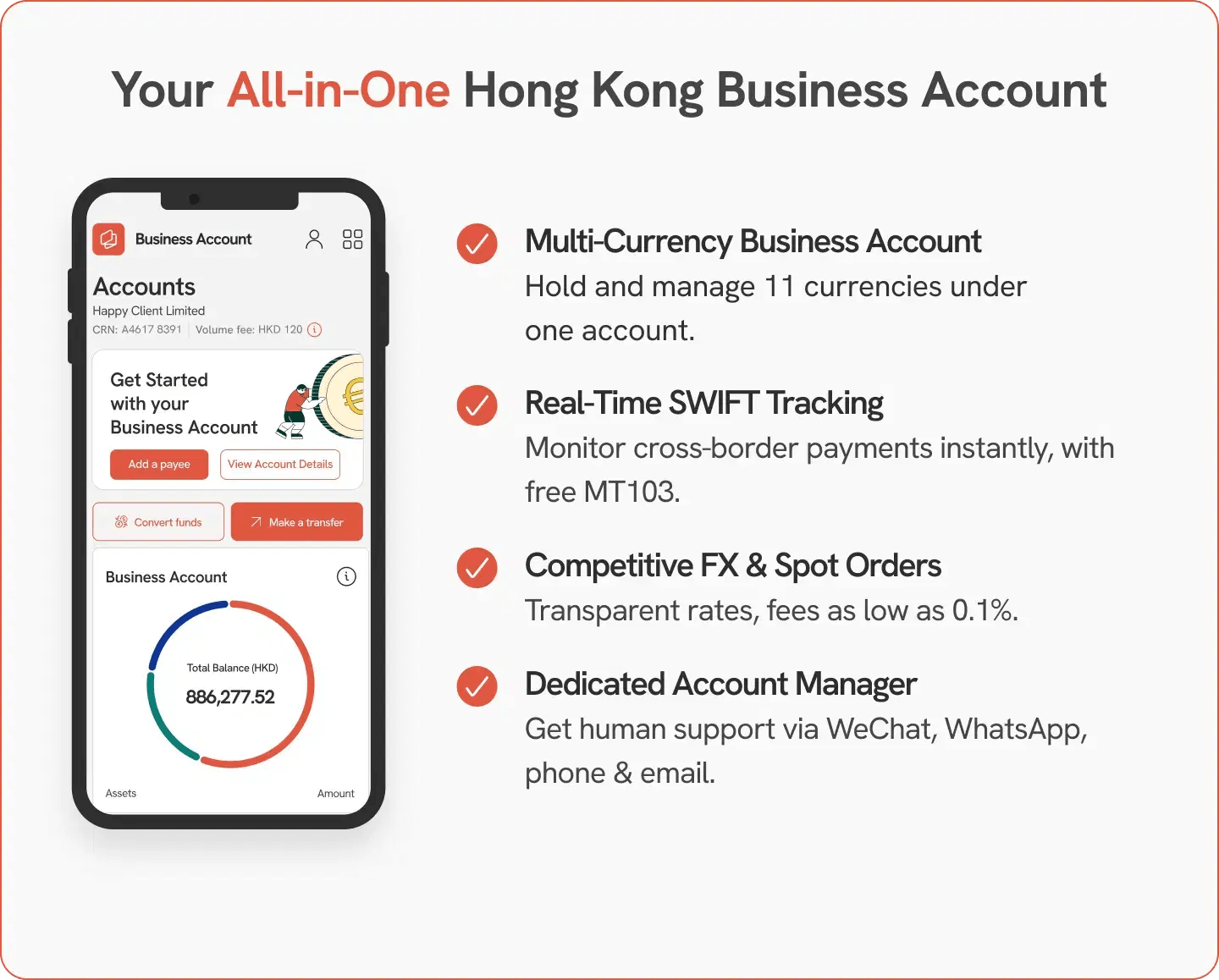 A summary of Statrys Business Account's top features 