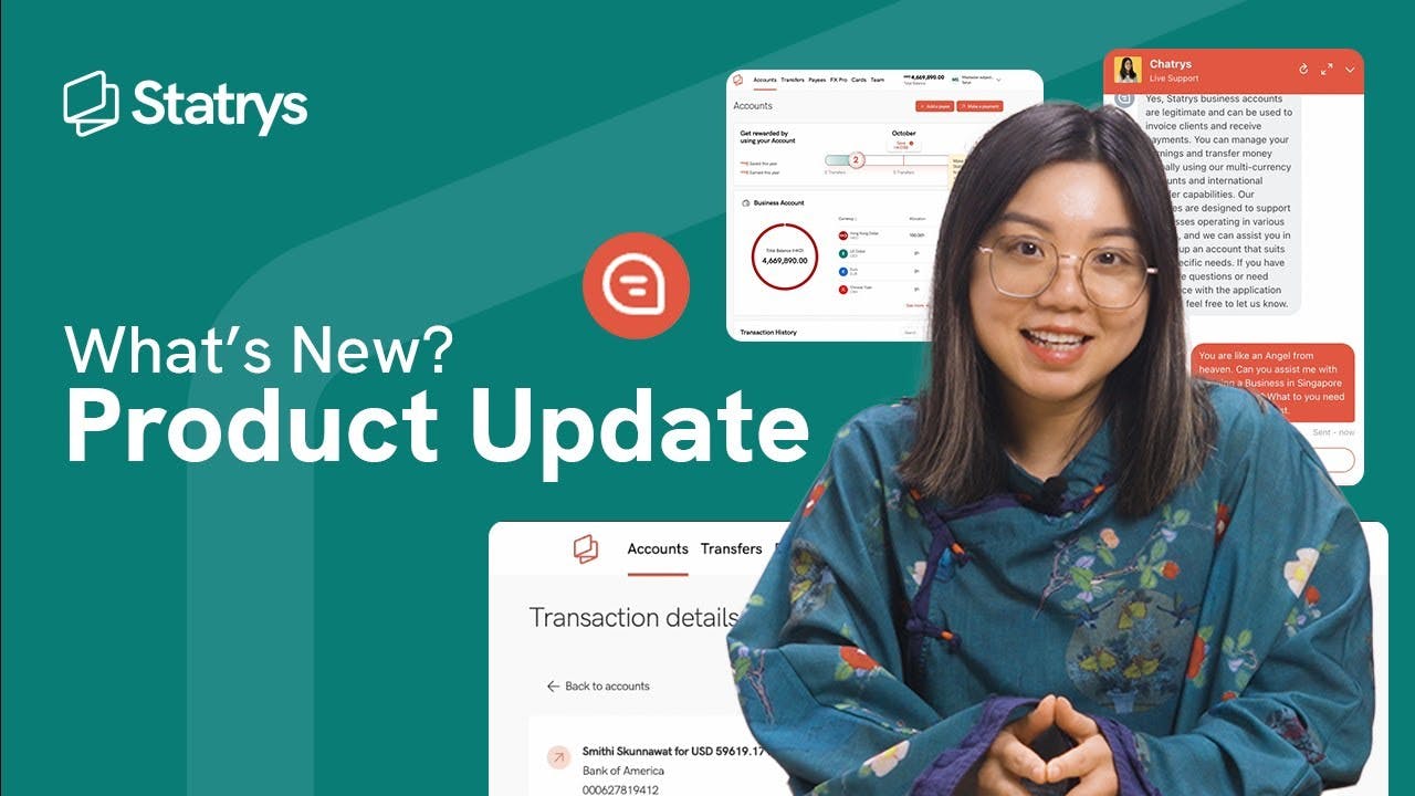 Product Update Oct 2024: AI Chatbot, MT103, Local Payments