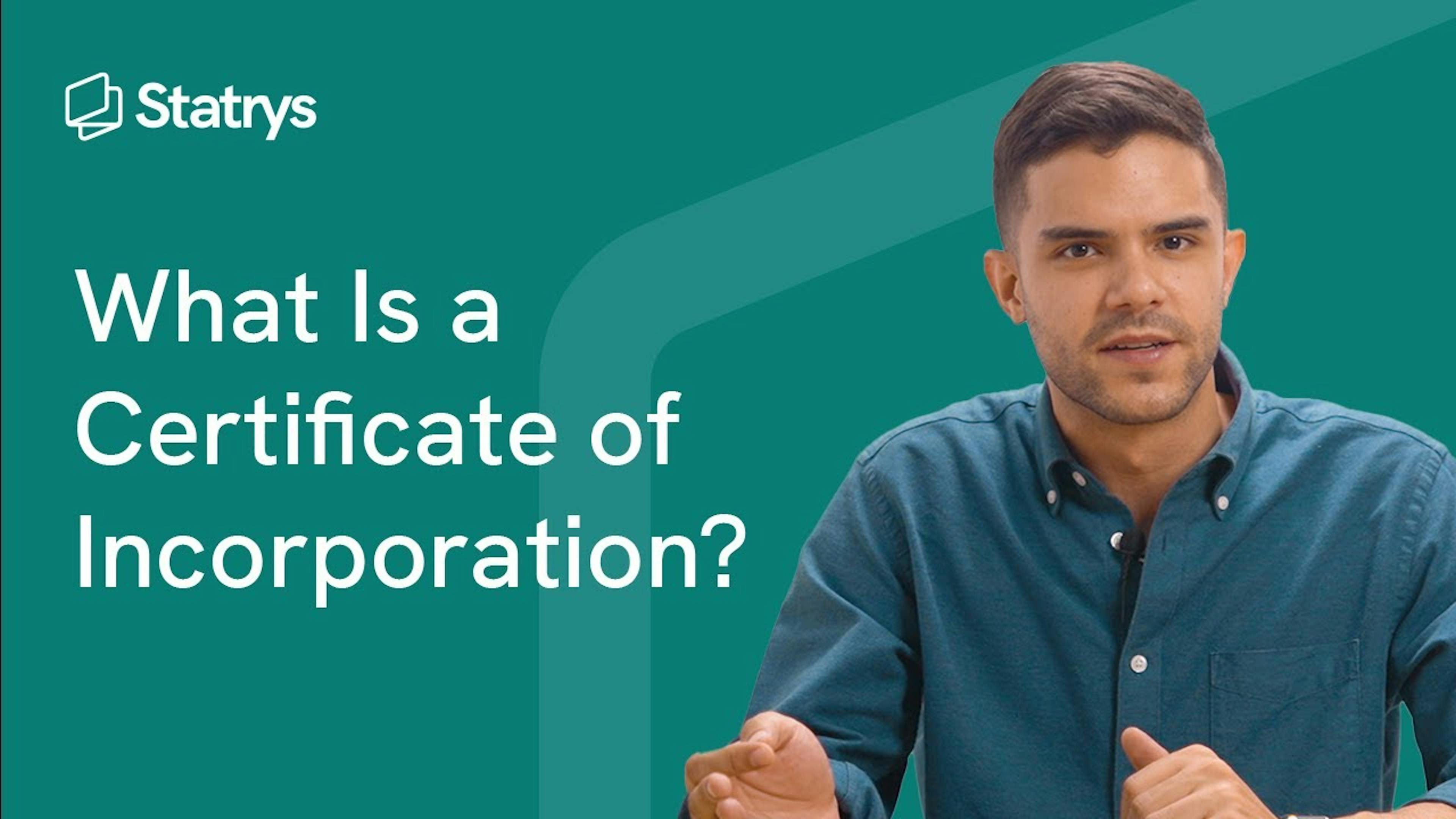 What is a Certificate of Incorporation in Hong Kong?