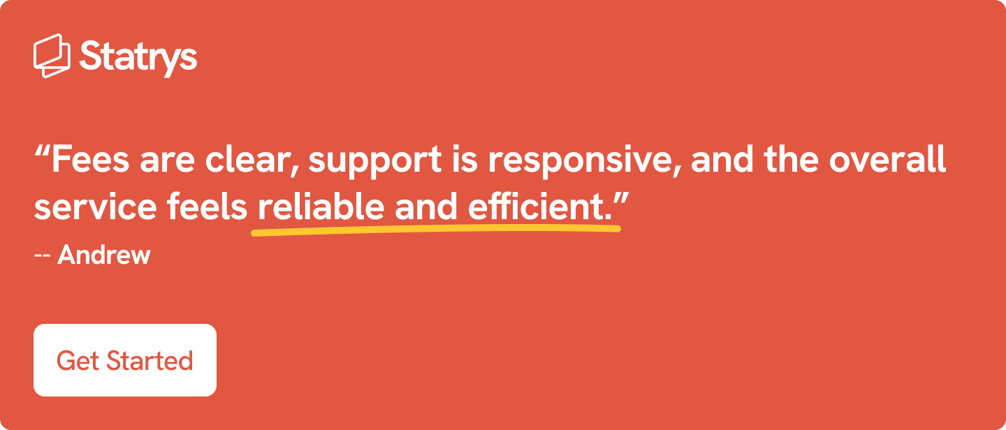 Quote by Andrew about Statrys (in red)