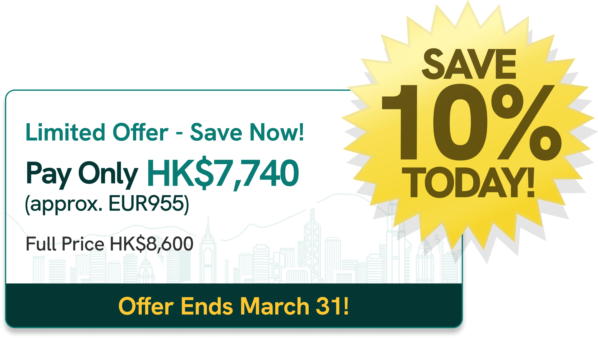 Singapore company creation promotion 10% discount, ends on 31 March 2026