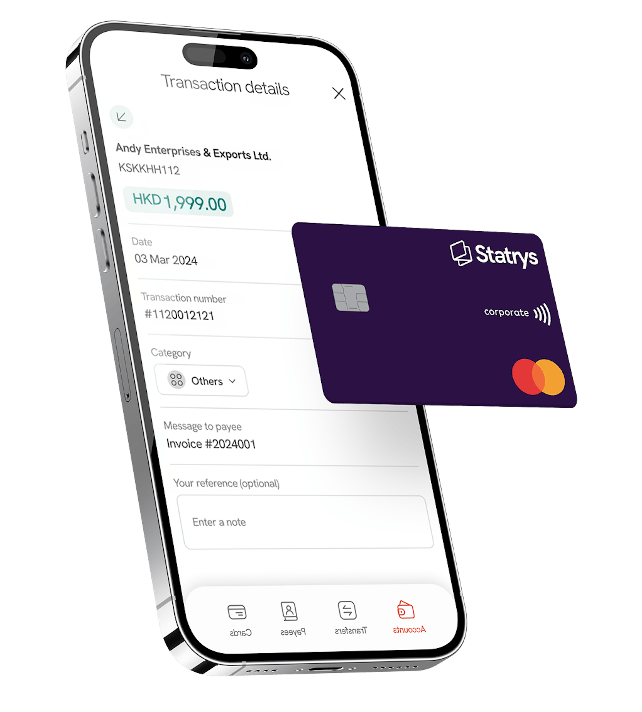 Statrys app and Statrys payment card