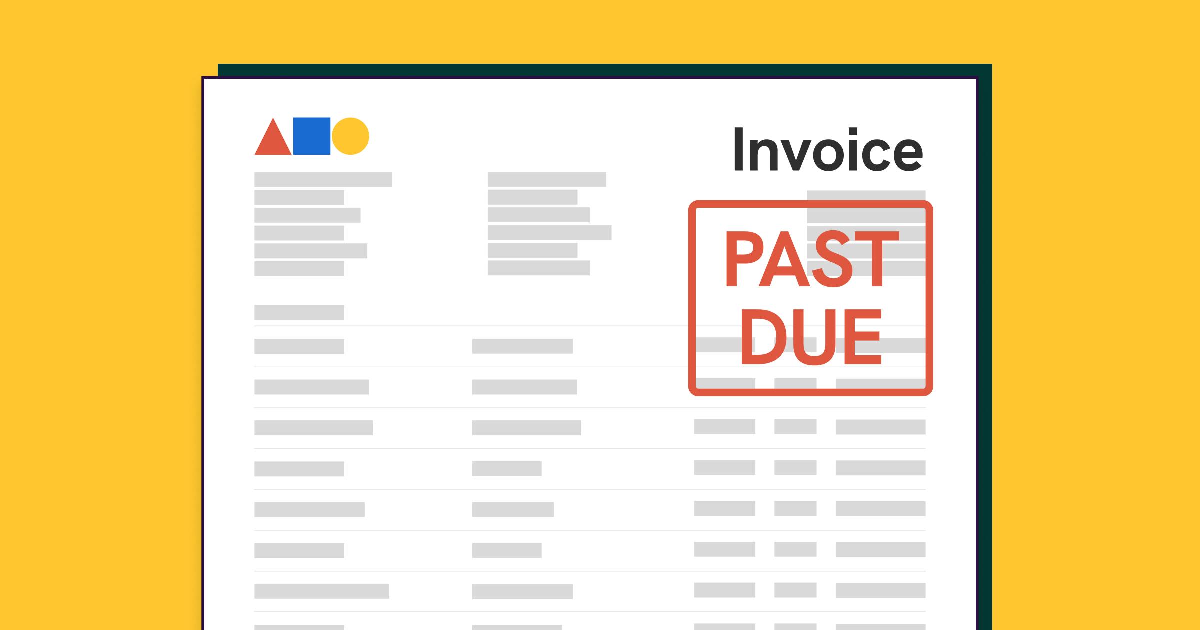 an example of a past due invoice