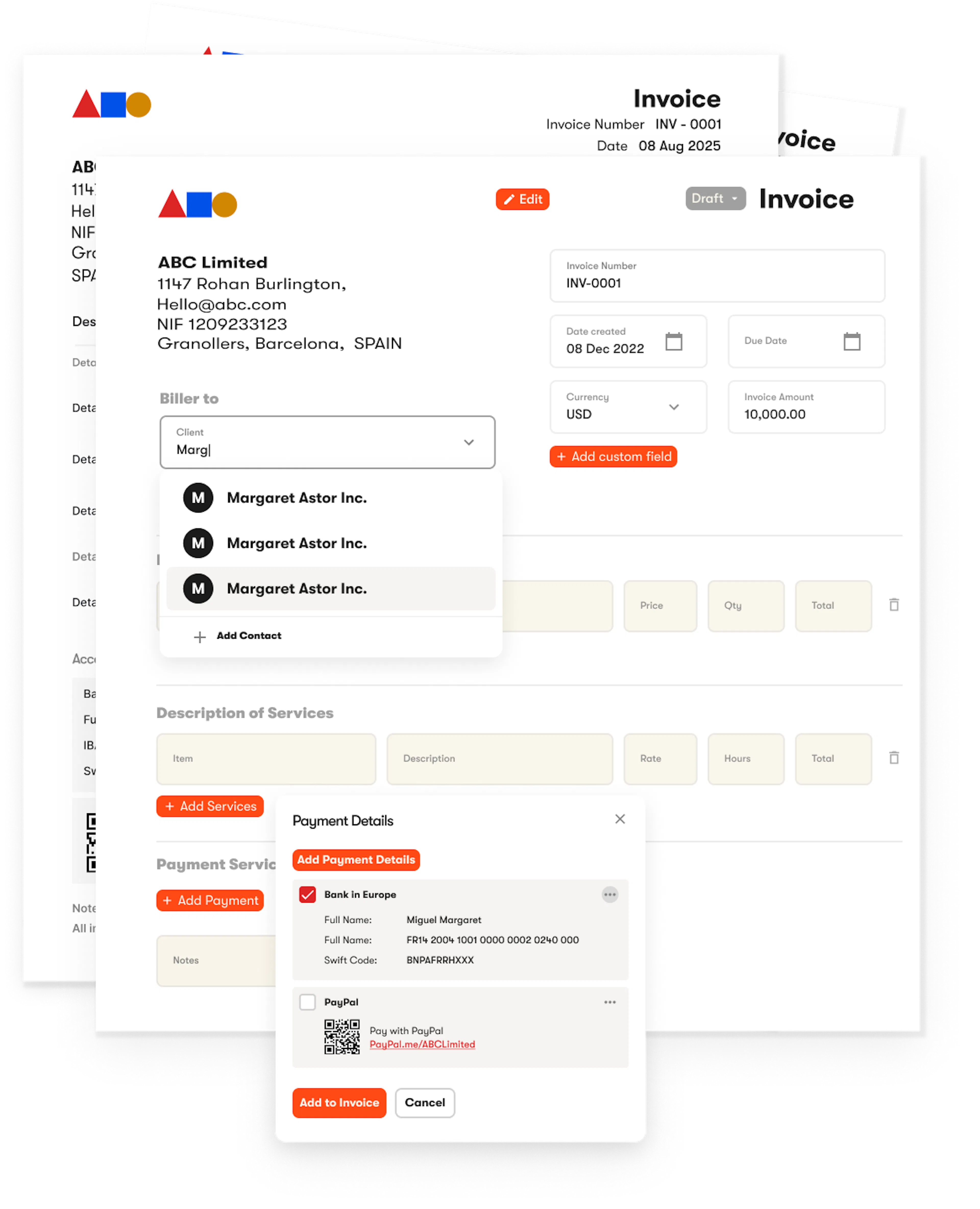 invoicing