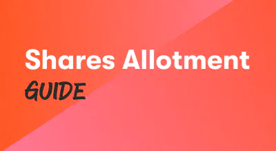 A background with a text titled "Share Allotment Guide"