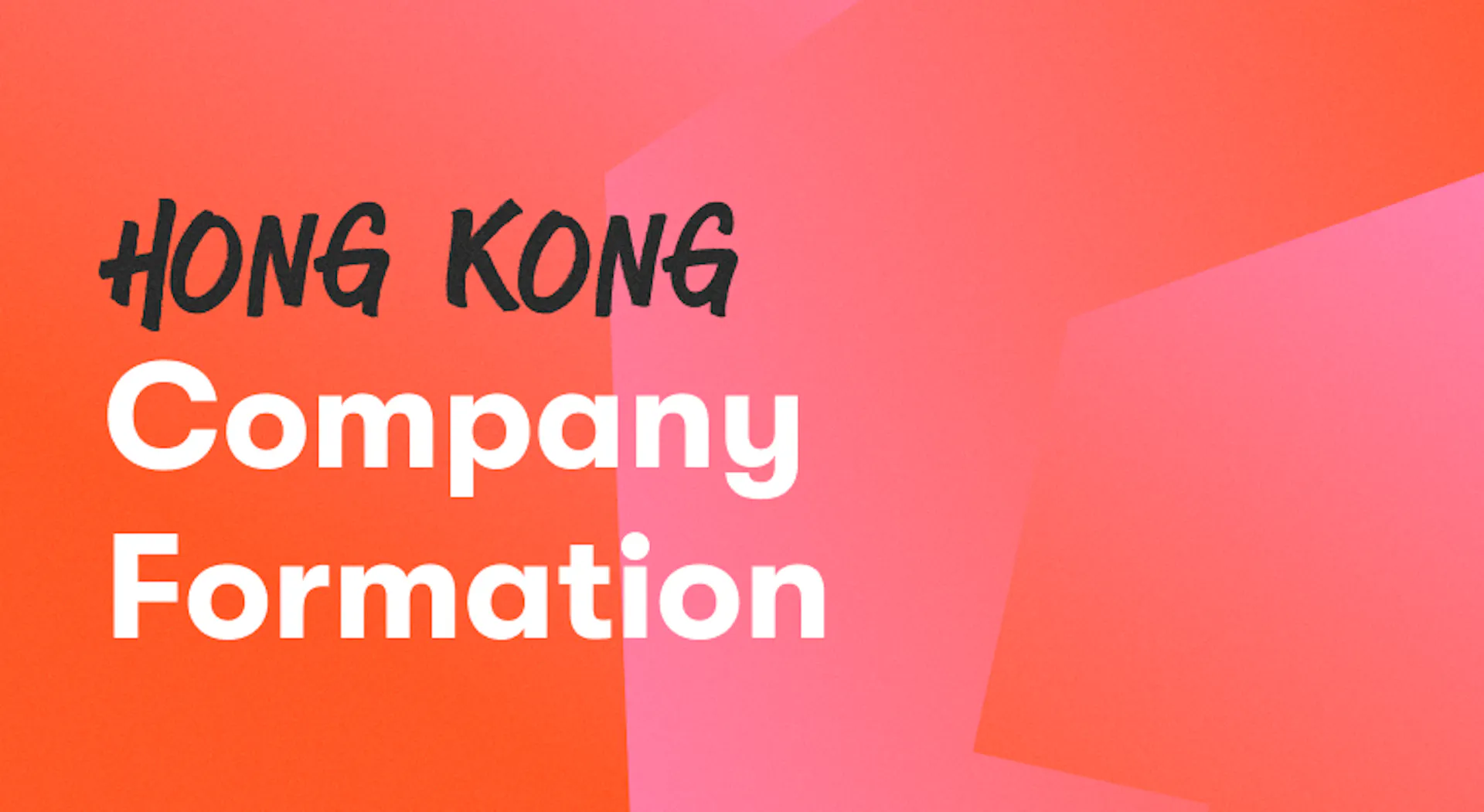 Background with a text titled "Hong Kong Company Formation"