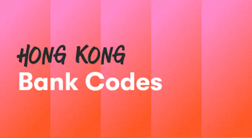 A background with a text titled "Hong Kong Bank Codes"
