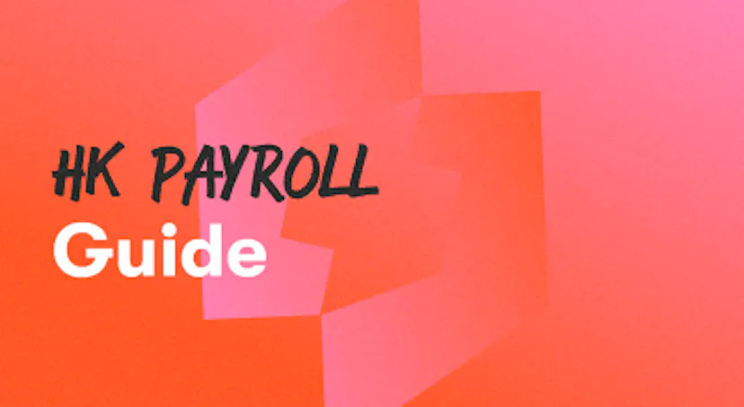 A background with a text titled "Hong Kong Payroll Guide"