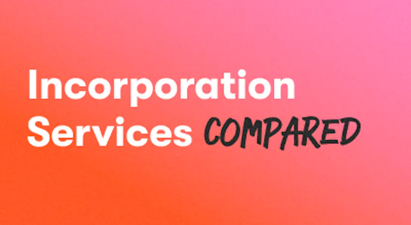 A background with a text titled "Incorporation Services Compared"