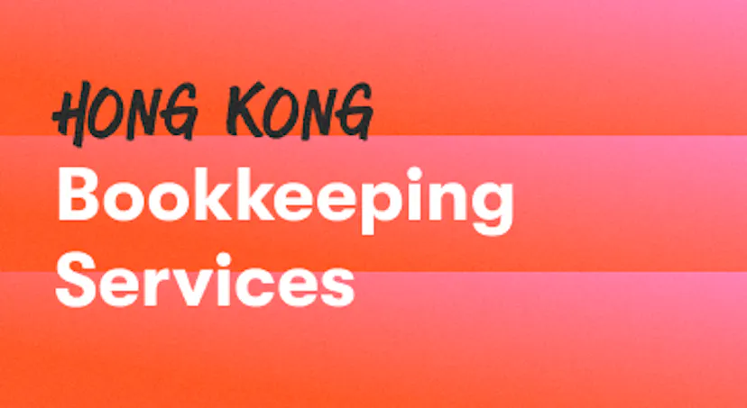 A background with a text titled "Hong Kong Bookkeeping Services"