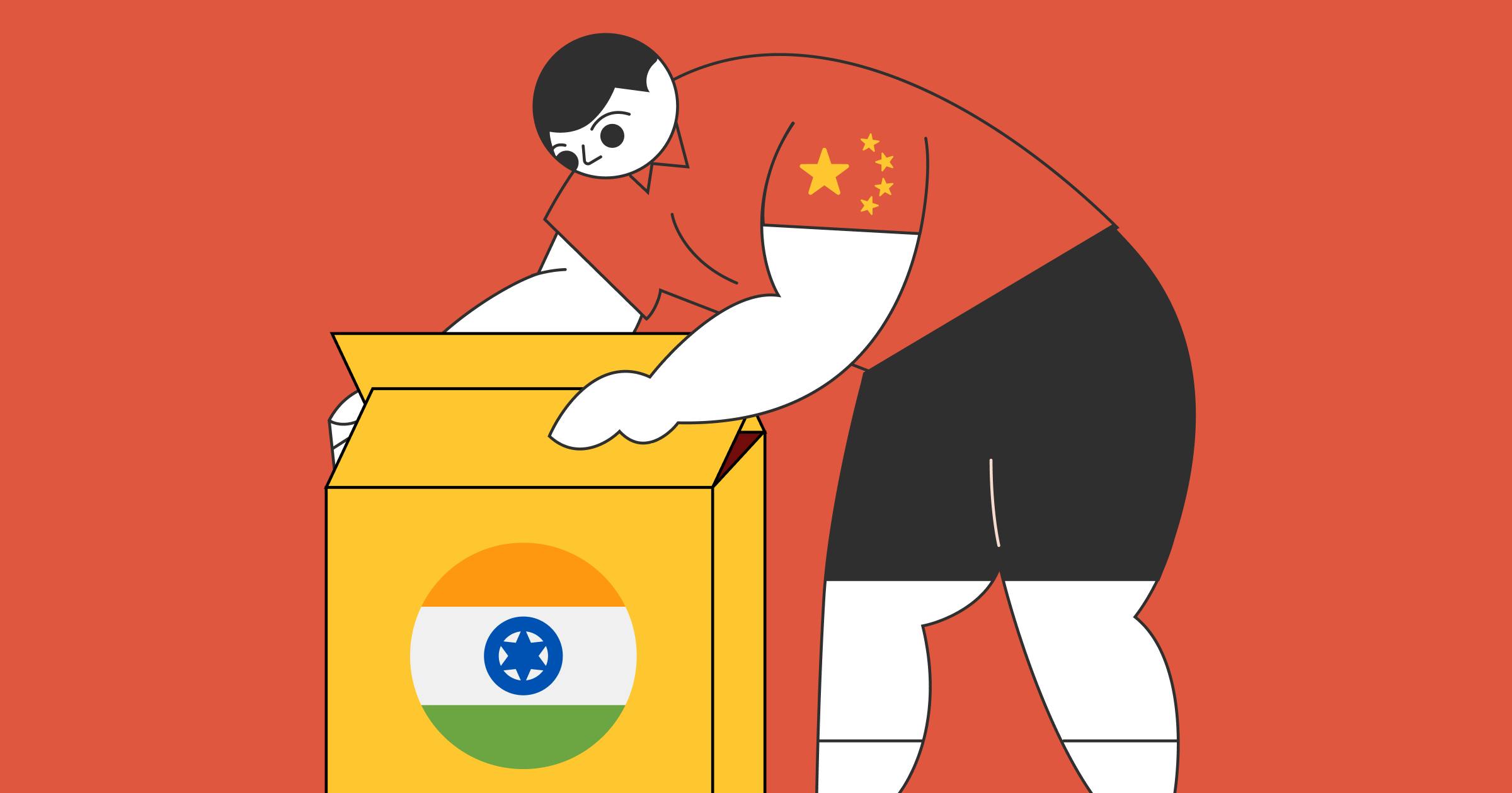Products imported from hot sale china to india