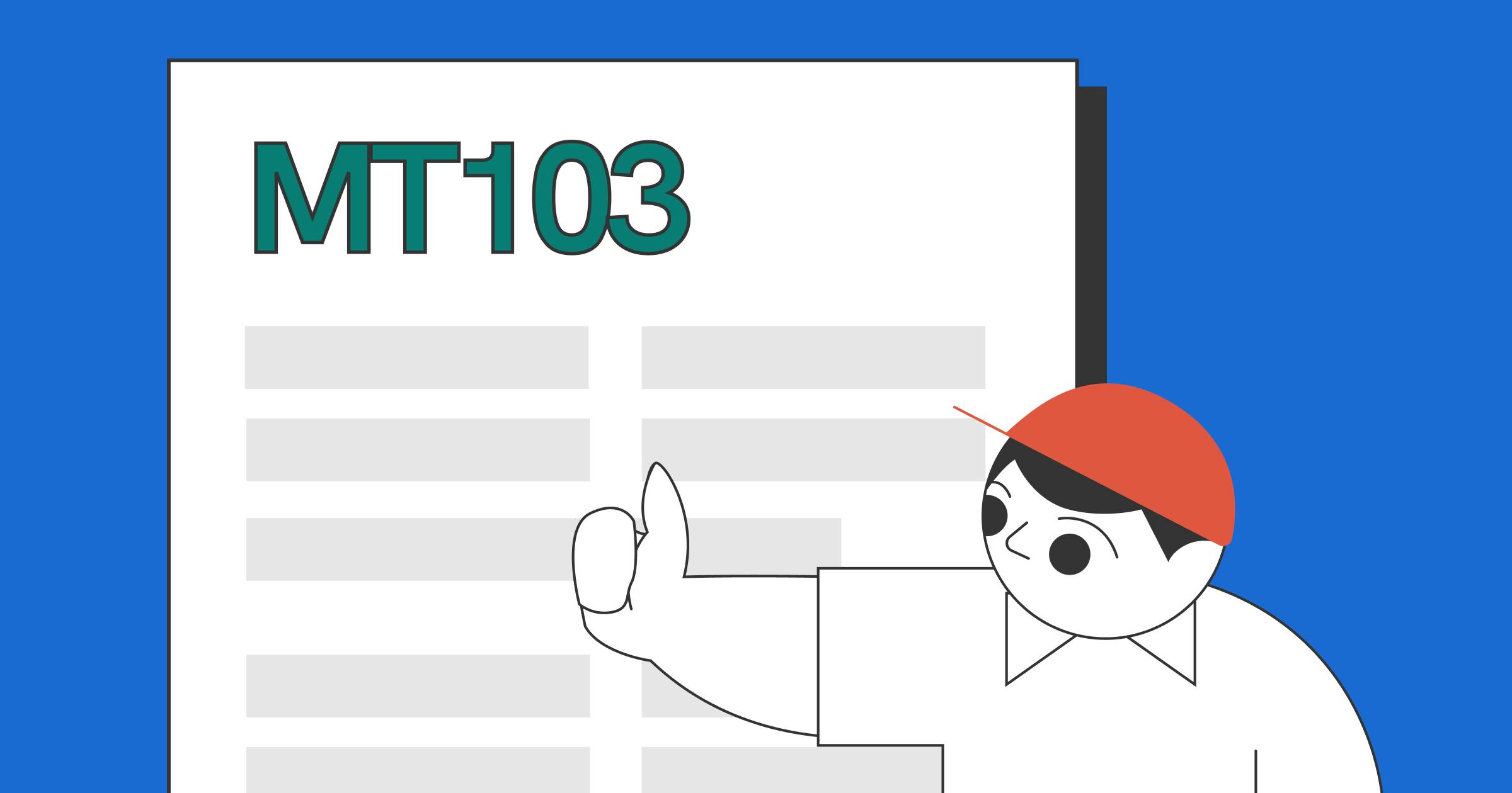 An example of a MT103 document