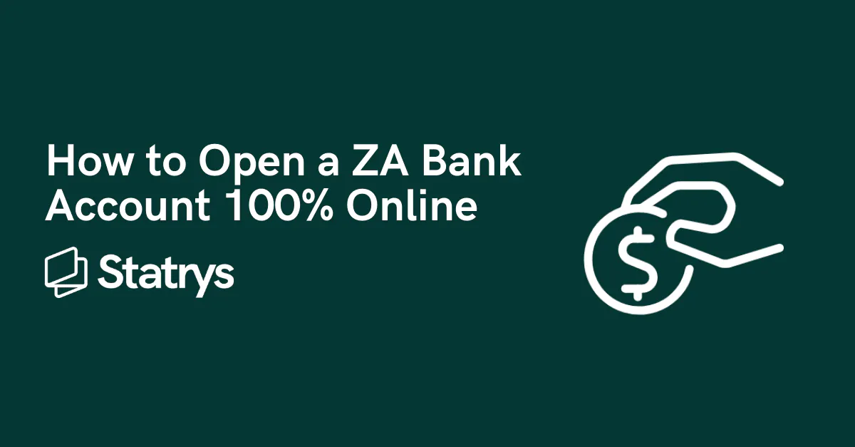 How to Open a ZA Bank Account 100 Online Statrys
