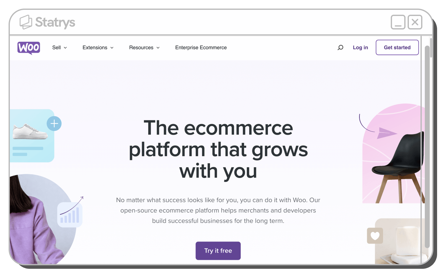 Screenshot of Woocommerce