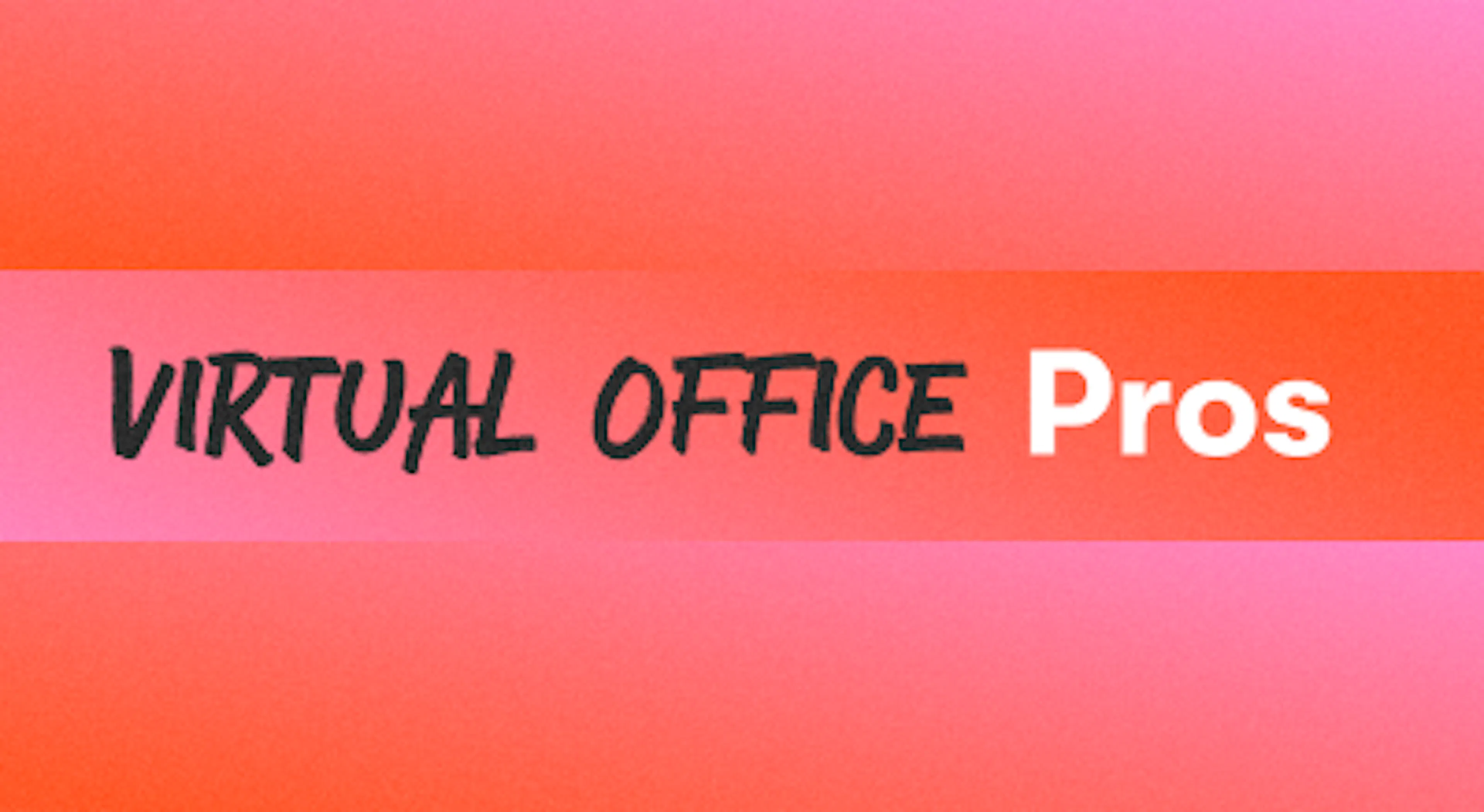 A background with a text titled "Virtual Office Pros"