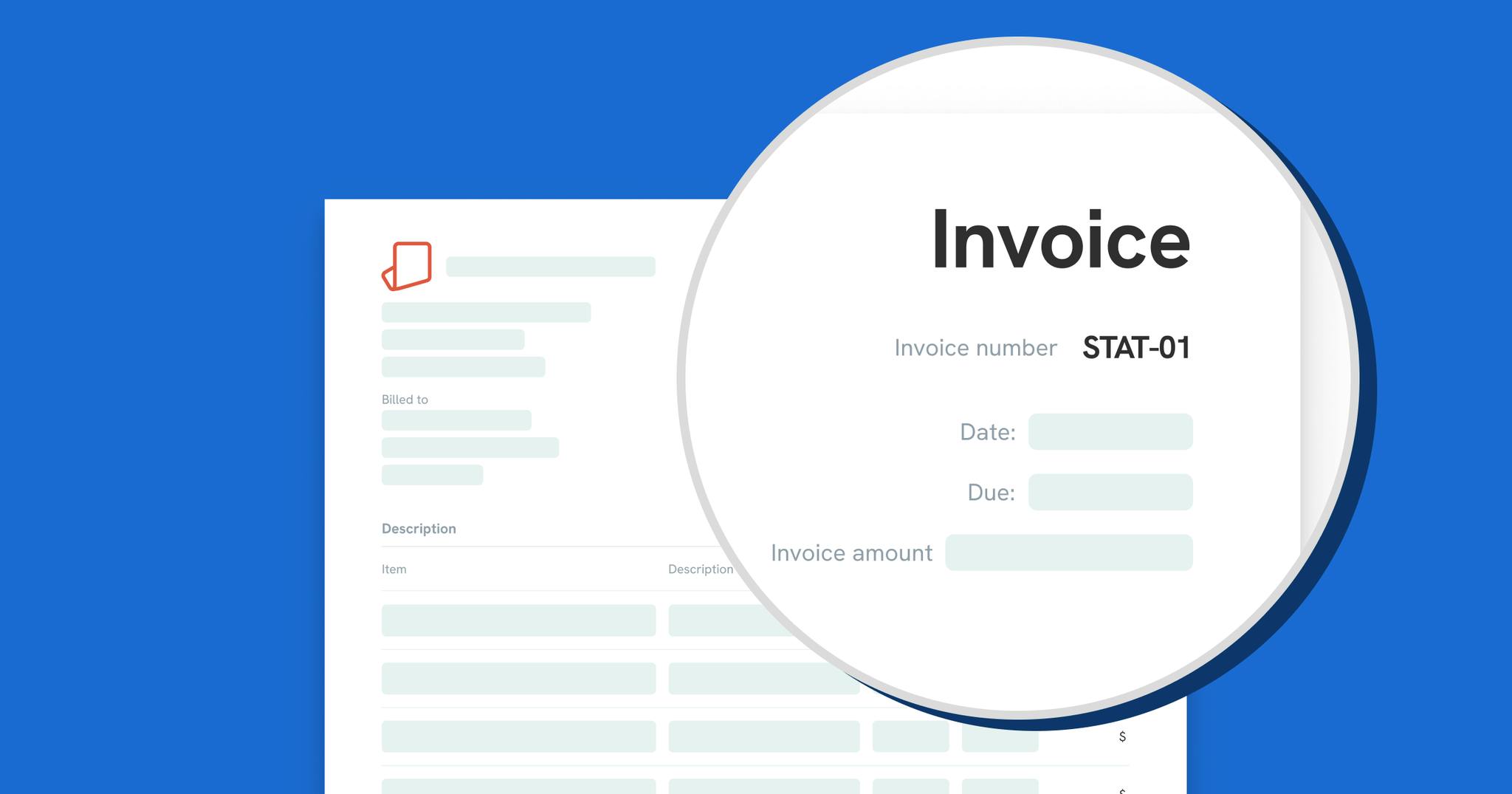 Example of complex invoice number with company abbreviation