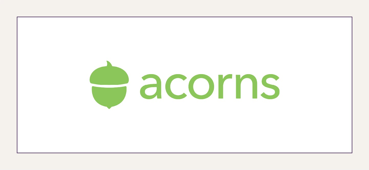 Acorns logo on a white background.