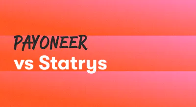A background with a text titled "Payoneer vs Statrys"